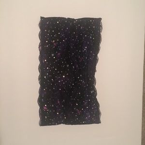 VS Pink galaxy strapless bralette